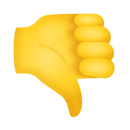 Emoji Mano abajo